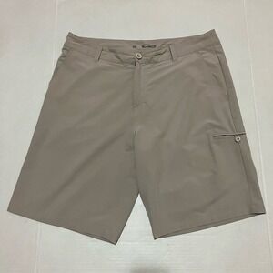 Crazy Shirts Hawaii Mens Size 36 36x10 Coconut Cotton Chino Flat Front Shorts